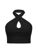 Women's Solid Color Sexy Women's Halter Tank Top - D'Sare