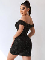 Sexy Party V-Neck Off The Shoulder Dress