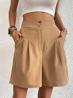 New Loose Pants Casual Ladies High Waist Wide Leg Shorts - D'Sare