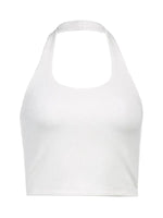 Women's Solid Color Sexy Halter Neck Tank Top - D'Sare