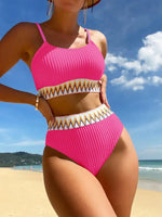 New Swimsuit Sexy Bikini Fashion Ladies Two-piece Swimwear Ribbon - D'Sare