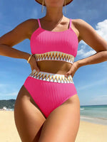 New Swimsuit Sexy Bikini Fashion Ladies Two-piece Swimwear Ribbon - D'Sare