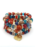 Bohemian Ethnic Multilayered Bracelet Crystal Beaded Women's Bracelet - D'Sare