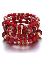 Bohemian Ethnic Multilayered Bracelet Crystal Beaded Women's Bracelet - D'Sare