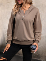 Casual Solid Knit Hoodie Sweatshirt for Women - D'Sare