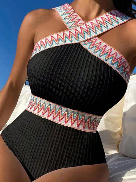 Radiant Wave Slimming Conservative One-piece Bikini
