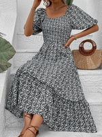 New Women's Clothing New Floral Retro Elegant Dress - D'Sare