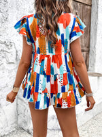 Women's casual holiday printed short-sleeved top