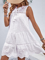 Women's new patchwork lace babydoll dress holiday style dress - D'Sare