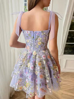 Women's fashion three-dimensional flower embroidery hip-hugging sexy suspender dress - D'Sare