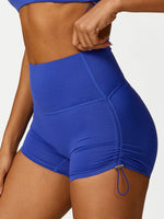 New Drawstring Yoga Wear Breathable Solid Color Shorts