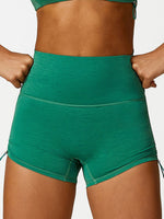 New Drawstring Yoga Wear Breathable Solid Color Shorts