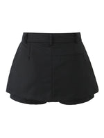 New suit skirt, high waist, versatile a-line culottes