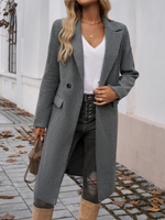 Women's Lapel Cardigan Tweed Jacket