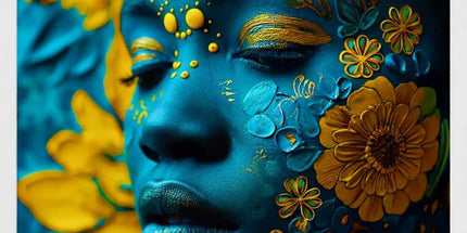 Blue Sunflower Postcard