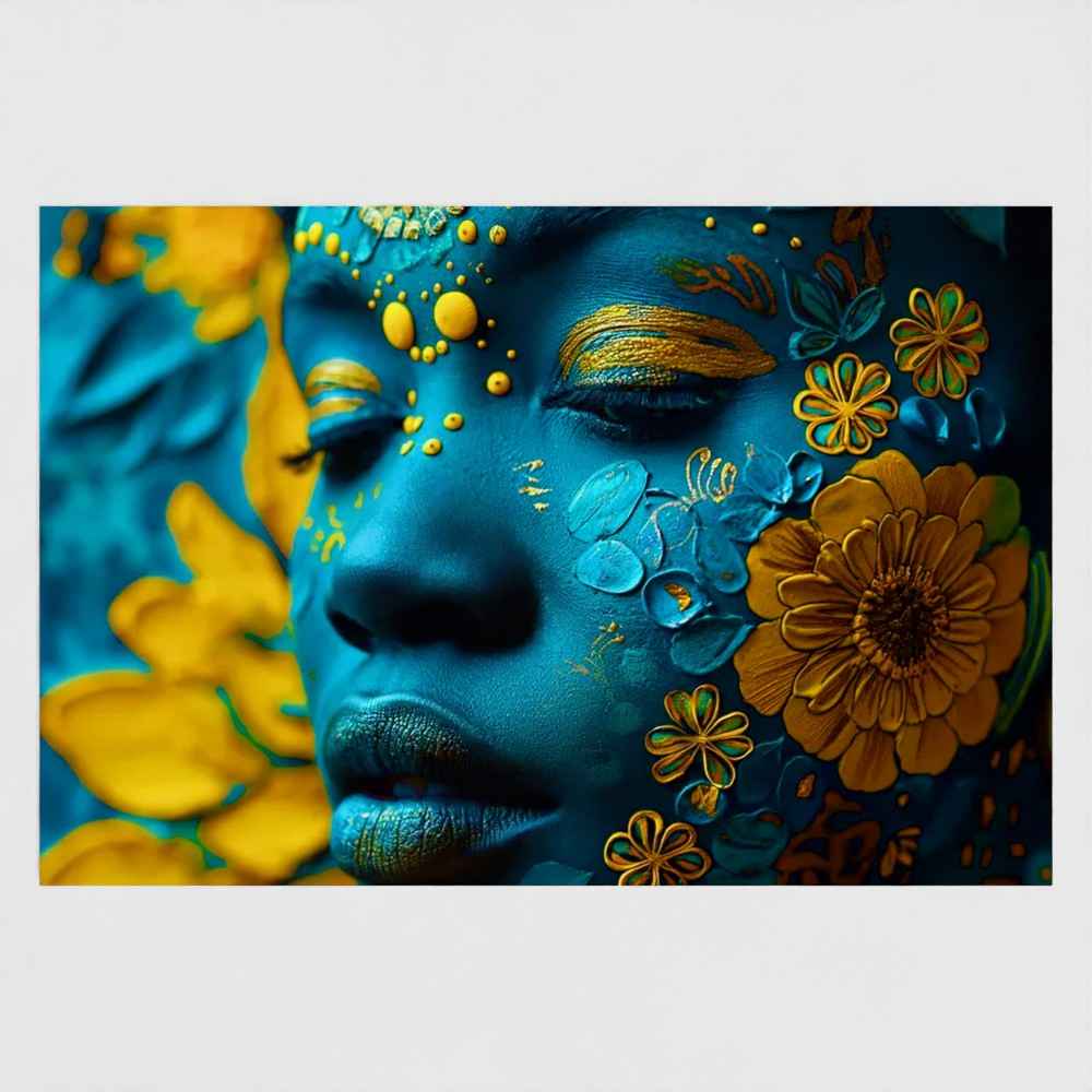 Blue Sunflower Postcard