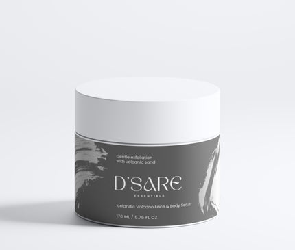 D'Sare Essential Icelandic Volcano Face & Body Scrub