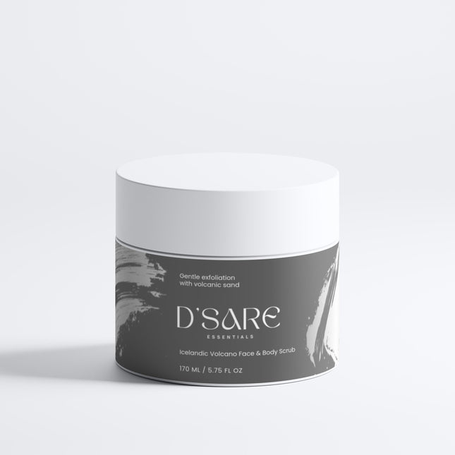 D'Sare Essential Icelandic Volcano Face & Body Scrub