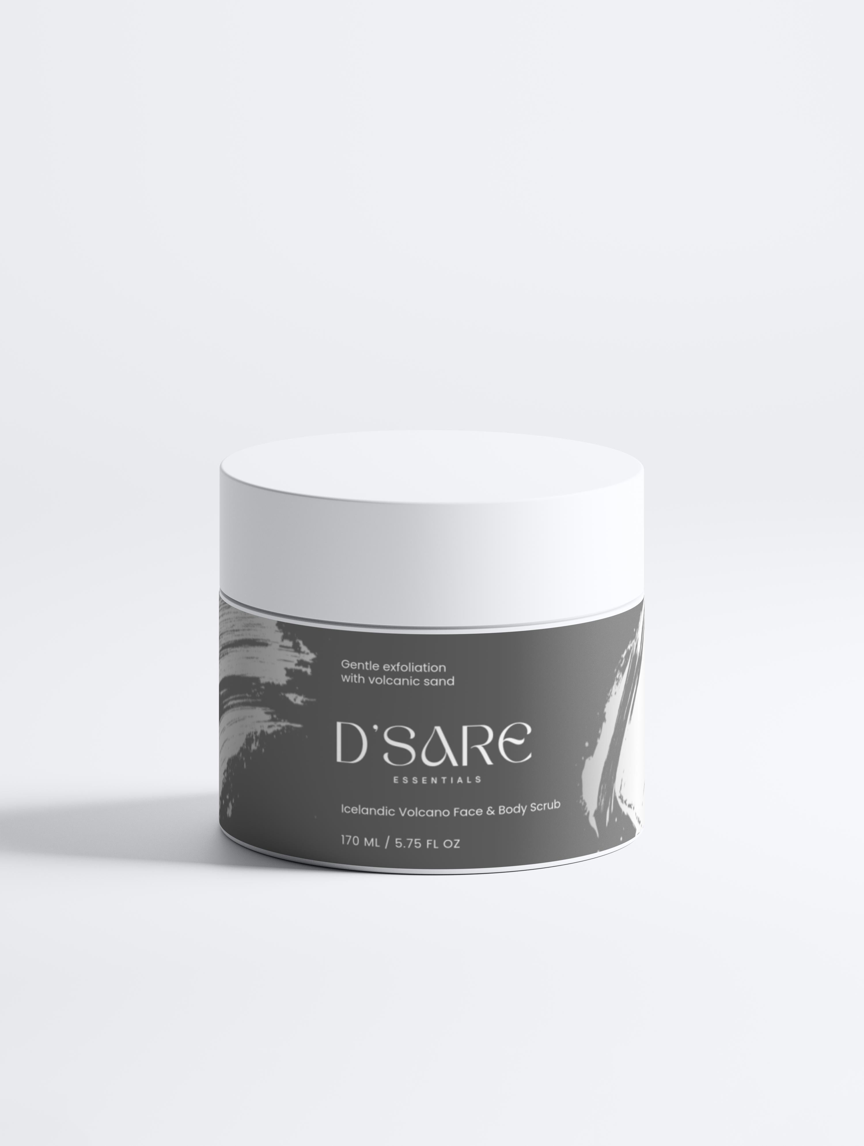 D'Sare Essential Icelandic Volcano Face & Body Scrub