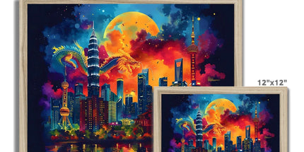 2024 Year Of The Dragon Celebration Budget Framed Poster - D'Sare