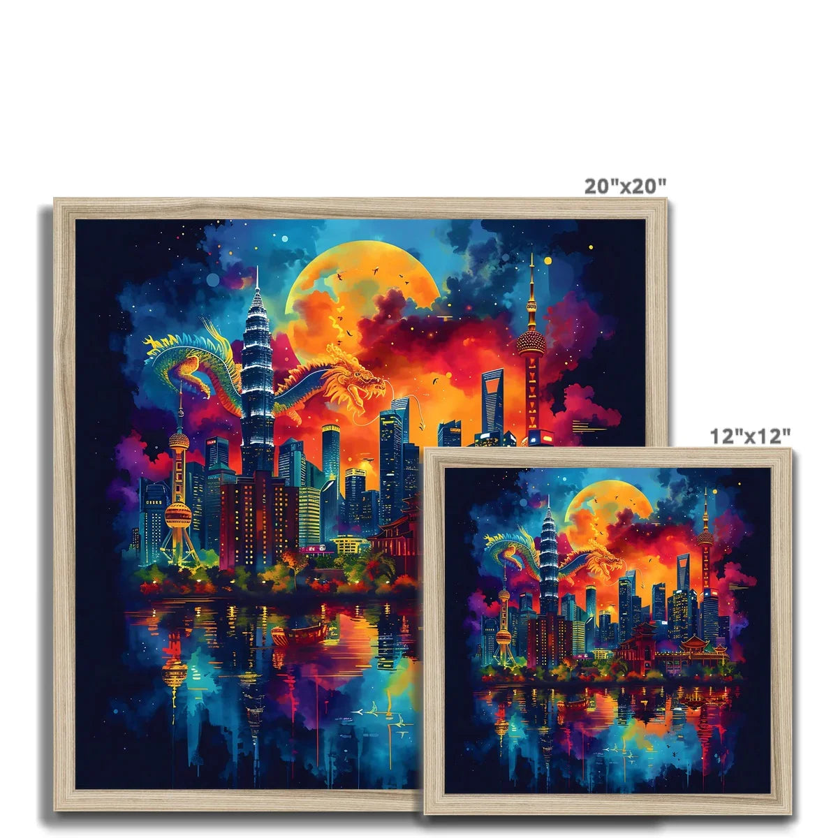 2024 Year Of The Dragon Celebration Budget Framed Poster - D'Sare