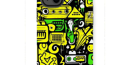 Graffiti Green and Yellow Abstract: A Dive into Vibrant Urban Art Tough Phone Case by Prodigi