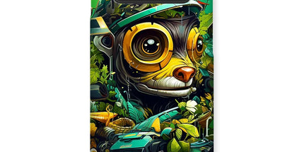 Nature's Resilience: Surreal Auto-Forest Artwork - Whimsical Raccoon and Greenery Infused Car  Snap Phone Case - D'Sare