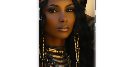 Blue Empress and The Majestic Leopard Snap Phone Case by Prodigi