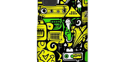 Graffiti Green and Yellow Abstract: A Dive into Vibrant Urban Art Snap Phone Case by Prodigi