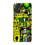 Graffiti Green and Yellow Abstract: A Dive into Vibrant Urban Art Snap Phone Case - D'Sare 