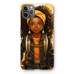Autum Days Cute Black Girl MelanatedMe Snap Phone Case