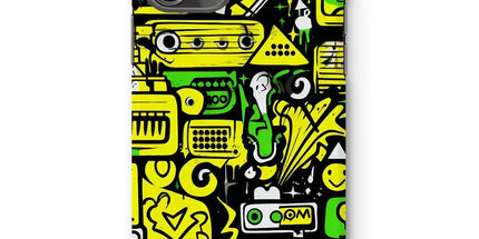 Graffiti Green and Yellow Abstract: A Dive into Vibrant Urban Art Snap Phone Case by Prodigi
