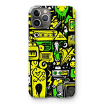 Graffiti Green and Yellow Abstract: A Dive into Vibrant Urban Art Snap Phone Case - D'Sare 