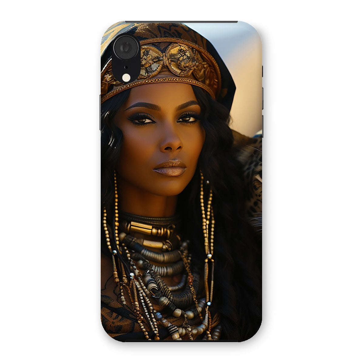 Blue Empress and The Majestic Leopard Snap Phone Case