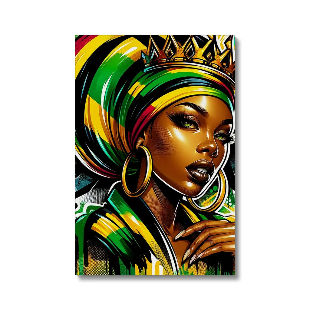Gift For Her Rasta Queen Street Black Women Gift Eco Canvas - D'Sare