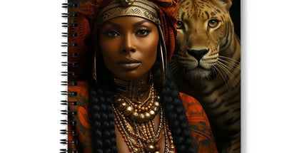 Empress Ebony Leopard Luxe MelanatedME Notebook by Prodigi