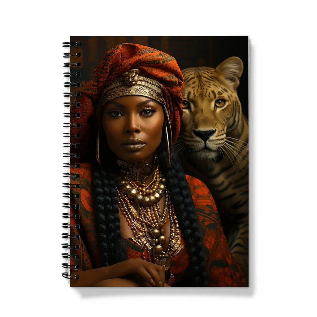 Empress Ebony Leopard Luxe MelanatedME Notebook - D'Sare