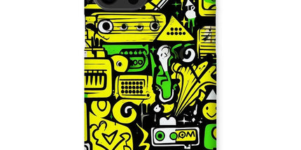Graffiti Green and Yellow Abstract: A Dive into Vibrant Urban Art Snap Phone Case by Prodigi