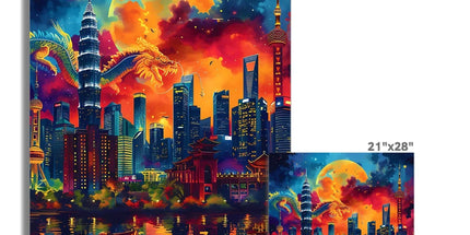2024 Year Of The Dragon Celebration Wall Art Poster by Prodigi