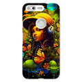 Urban Girl Neon Butterfly Headphone Pop Snap Phone Case by Prodigi