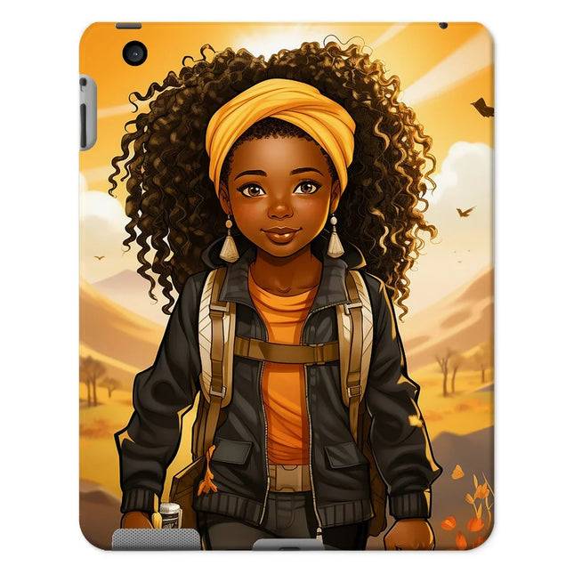 Autum Days Cute Black Girl MelanatedMe Tablet Cases - D'Sare