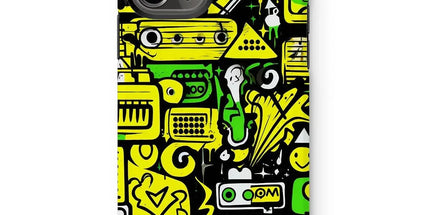 Graffiti Green and Yellow Abstract: A Dive into Vibrant Urban Art Tough Phone Case by Prodigi