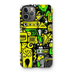 Graffiti Green and Yellow Abstract: A Dive into Vibrant Urban Art Tough Phone Case - D'Sare 
