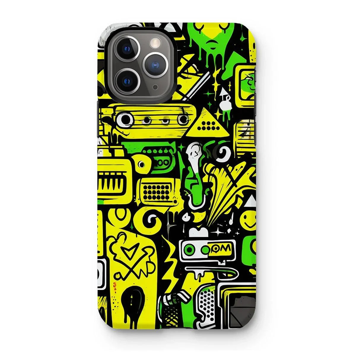 Graffiti Green and Yellow Abstract: A Dive into Vibrant Urban Art Tough Phone Case by Prodigi