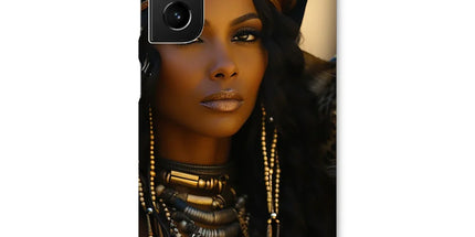 Blue Empress and The Majestic Leopard Snap Phone Case by Prodigi