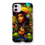 Urban Girl Neon Butterfly Headphone Pop Snap Phone Case - D'Sare