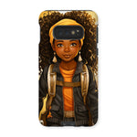 Autum Days Cute Black Girl MelanatedMe Tough Phone Case