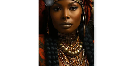 Empress Ebony Leopard Luxe MelanatedME Snap Phone Case by Prodigi