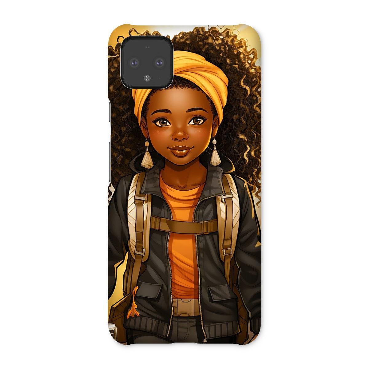 Autum Days Cute Black Girl MelanatedMe Snap Phone Case - D'Sare 