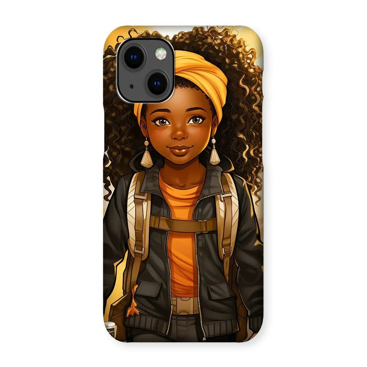 Autum Days Cute Black Girl MelanatedMe Snap Phone Case - D'Sare 